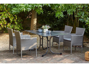 B-Ware Siena Garden Dining-Set Padova 5-teilig Klapptisch 4 Sessel witterungsbeständig
