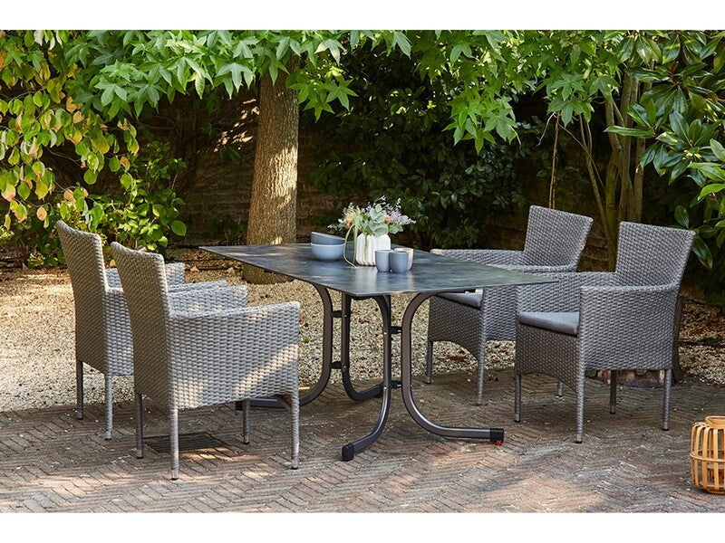 Siena Garden Dining-Set Padova 5-teilig Klapptisch 4 Sessel witterungsbeständig - 4019111031694
