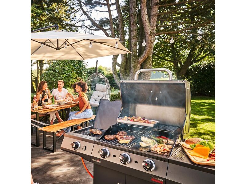Char-Broil Gasgrill Performance Power Edition 3 mit 3 Brennern Grill BBQ schwarz - 4260657724735