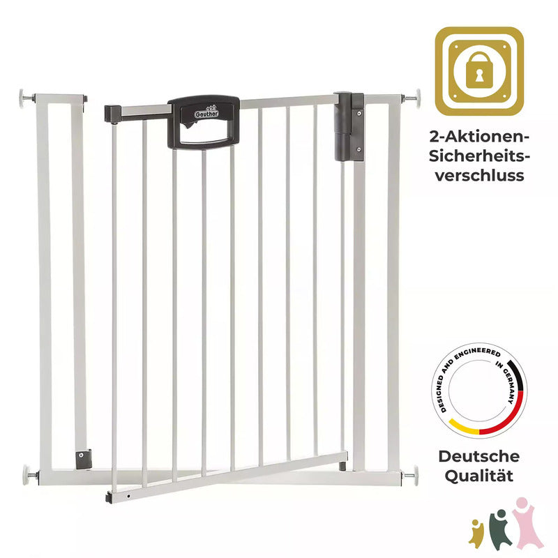 Geuther Treppengitter 4793+ WE Easylock Schutzgitter Treppenschutzgitter weiß - 4010221082743