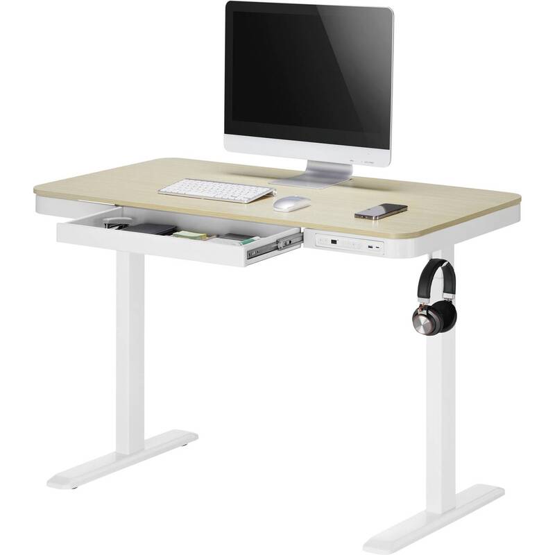SpeaKa Professional Sitz/Steh-Schreibtisch elektrisch höhenverstellbar Bürotisch - 4064161314150