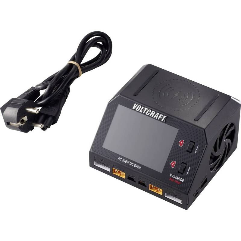 VOLTCRAFT V-Charge 600 DUO Modellbau-Ladegerät 16A LiPo LiHV LiIon LiFePO NiCd - 4053199995356