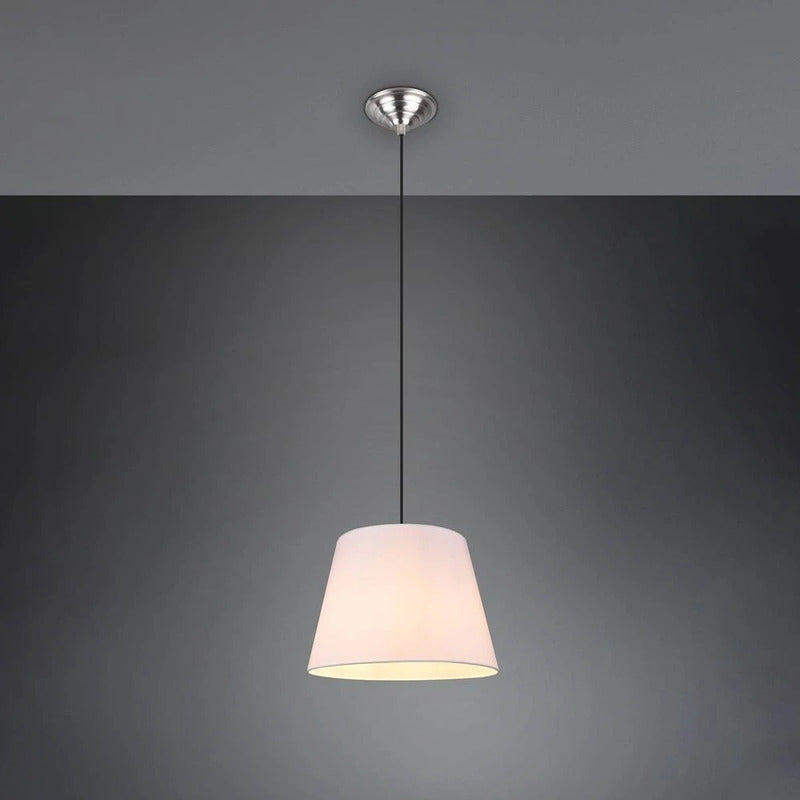 Lindby Alomira Hängeleuchte Pendelleuchte Lampe nickel Metall weiß dimmbar - 4251911748628