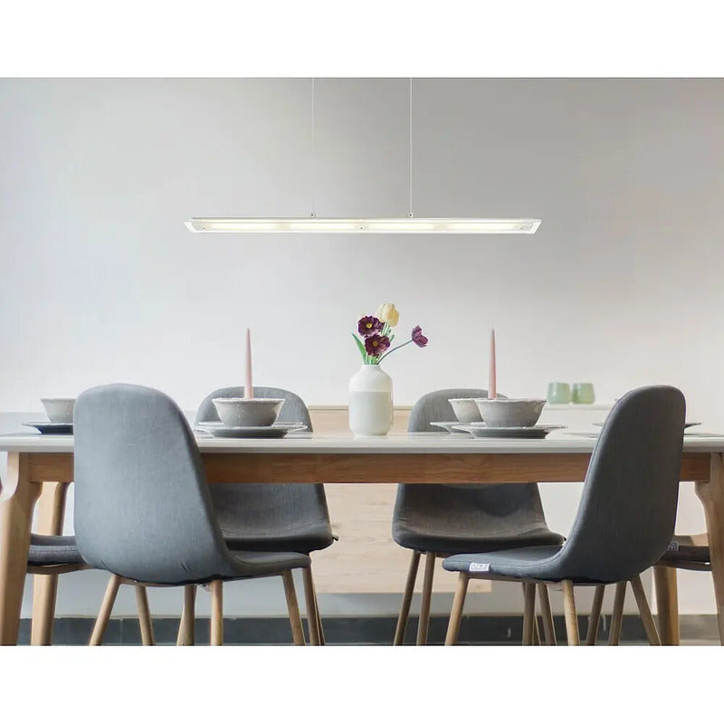 Globo Pendelleuchte Hängeleuchte Novak LED Lampe dimmbar nickel 88cm Höhe 150cm - 9007371586028
