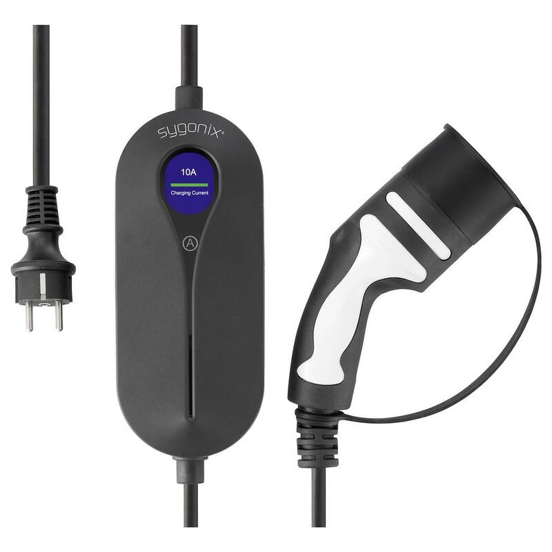 Sygonix Mobile Ladestation Typ 2 10A 2,3kW IP66 Elektrofahrzeug Ladegerät Kabel - 4064161504650