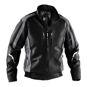 B-Ware Kübler Jacke Wetterjacke Arbeitsjacke schwarz anthrazit XL Polyester Steppfutter