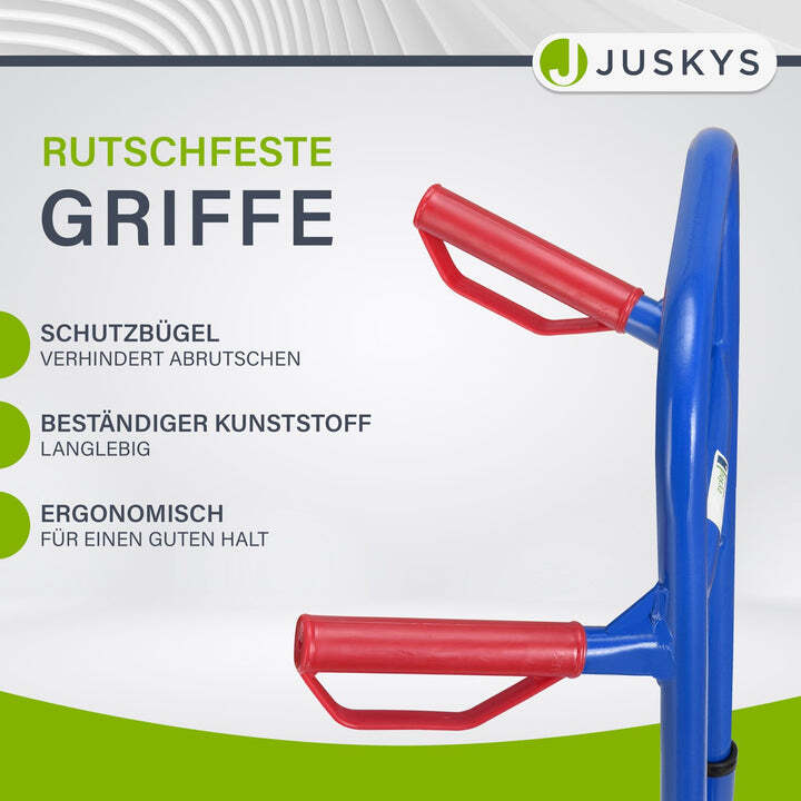 Treppensackkarre Treppenkarre klappbar bis 100 kg Stahl Kunststoff blau rot - 4260565522522