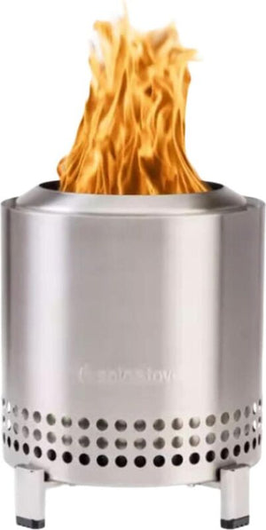 B-Ware Solo Stove Mesa XL Tabletop Fire Pit with Stand | Low Smoke Outdoor Mini Fire for Urban & Suburbs | Fueled by Pellets or Wood  Stainless Steel  with T