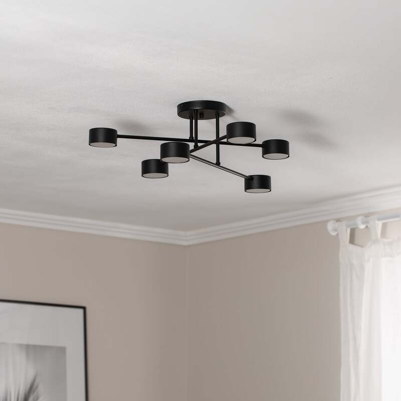 Deckenleuchte Modus 6 Stahl sechsflammig GX53 schwarz Lampe Leuchte SIEHE TEXT - 5901738929715