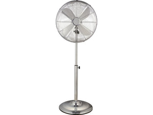 B-Ware Standventilator SV 45-40 Chrom Metall Lüfter drei Geschwindigkeitsstufen Ø40cm