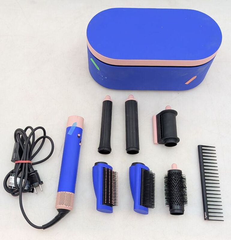 Dyson Multihaarstyler Complete Long Violettblau/Rose 6 Aufsätze Lockenstab - 4251168330034