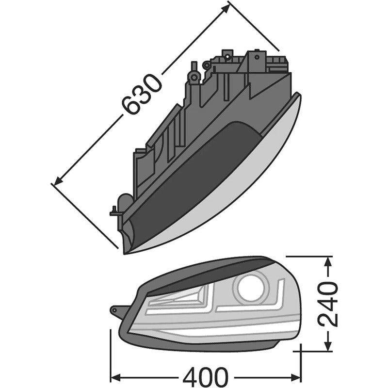 Osram Automotive Komplett-Scheinwerfer LEDriving Black Edition Volkswagen Golf - 4052899604896