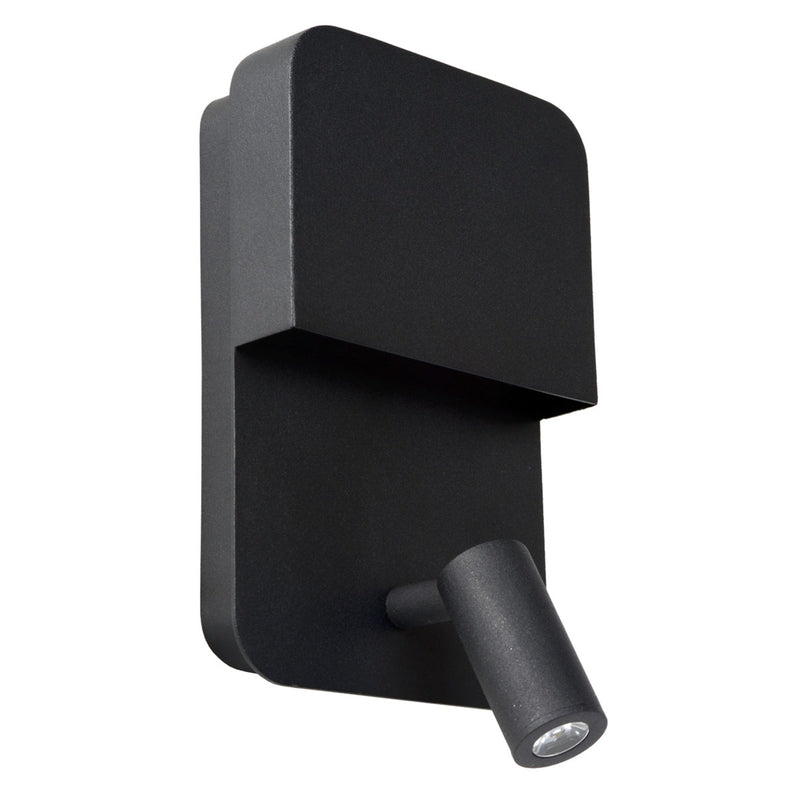 Lucide LED-Wandleuchte Boxer Wandleuchte schwarz Wandlicht Bilderleuchte Spot - 5411212791535