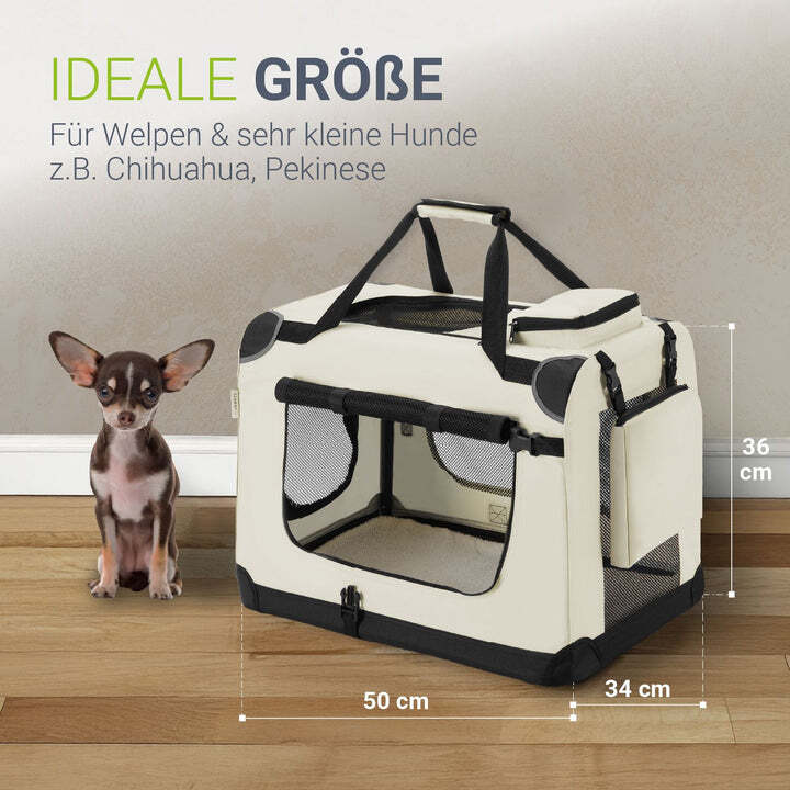 Hundebox Auto faltbar Lassie Transportbox Tragegriff Liegedecke S kleine Hunde - 4260565521044