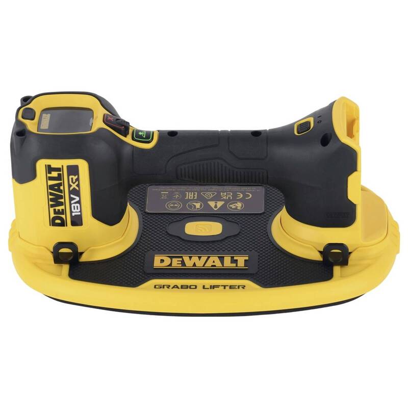 DEWALT DCE590 18V XR Vakuumheber Tragkraft 120 kg ohne Akku kabellos - 5054905322489