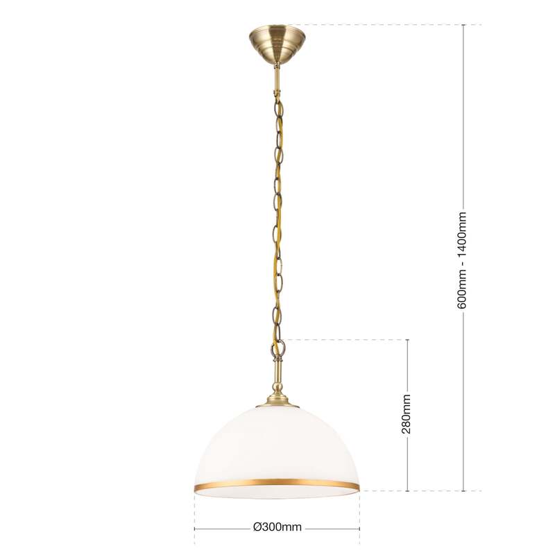 Orion Hängeleuchte Old Lamp Hängelampe Deckenlampe Licht Kettenaufhängung 1fl. - 9003090273973