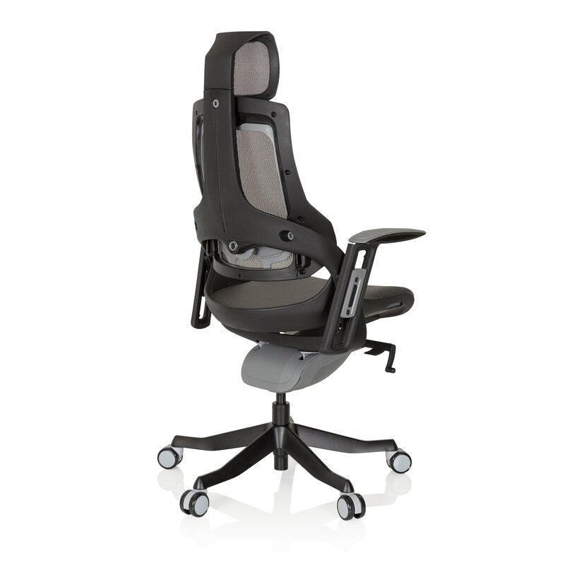 hjh OFFICE Bürostuhl SPEKTRE BLACK Netzstoff Armlehnen höhenverstellbar grau - 4251084667948