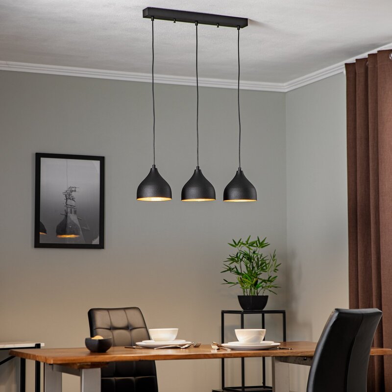 Hängeleuchte Tattoo 6211 linear schwarz/gold Hängelampe Lampe Leuchte Spot E27 - 8682870090415