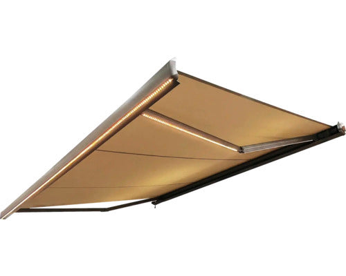 Sonnino Kassettenmarkise Markise Sonnenschutz Motor 4x3m obravia beige LED - 4306516433049