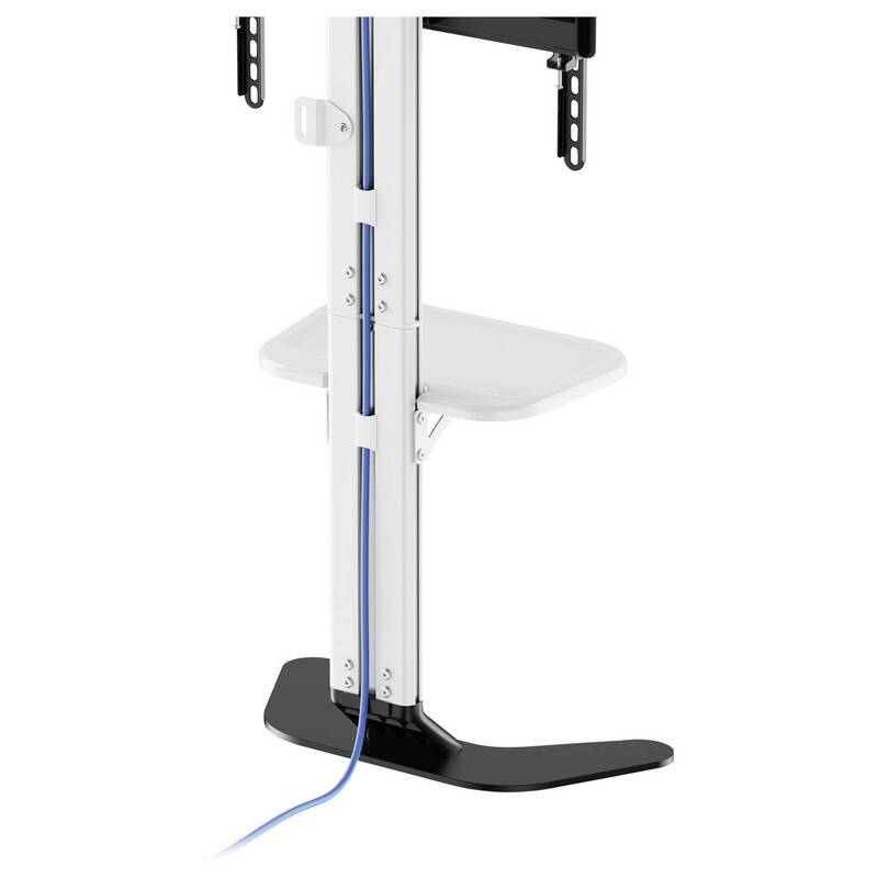 SpeaKa Professional TV-Standfuß Bodenständer 37-86 Zoll höhenverstellbar weiß - 4064161394367