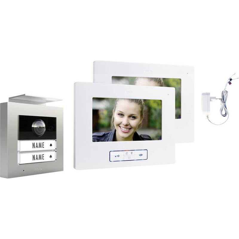 m-e modern-electronics Video-Türsprechanlage Funk Komplett-Set VDV 20206 S - 4250109191437