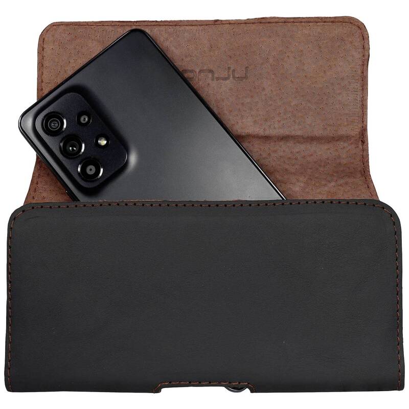 Honju Gürteltasche Handytasche horizon 5XL Schwarz Leder Smartphone 6,1-6,7 Zoll - 4260394862127