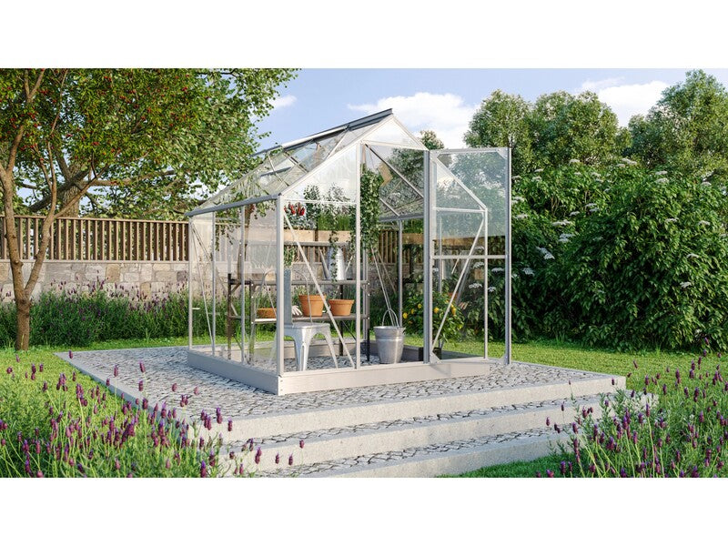 Vitavia Gewächshaus Triton 3800 Aluminium 3,8 m² Garten mit Fundamentrahmen - 4005717210236