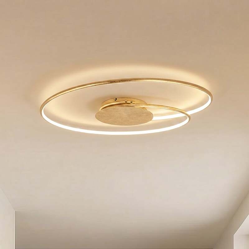 Lindby Deckenleuchte Deckenlampe LED Joline gold Metall Kunststoff Wohnraum Bele - 4251096529043