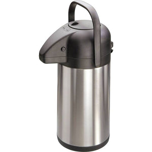 B-Ware Mato Thermokanne Edelstahl schwarz 1,9l Pump-Isolierkanne für Getränke 350mm