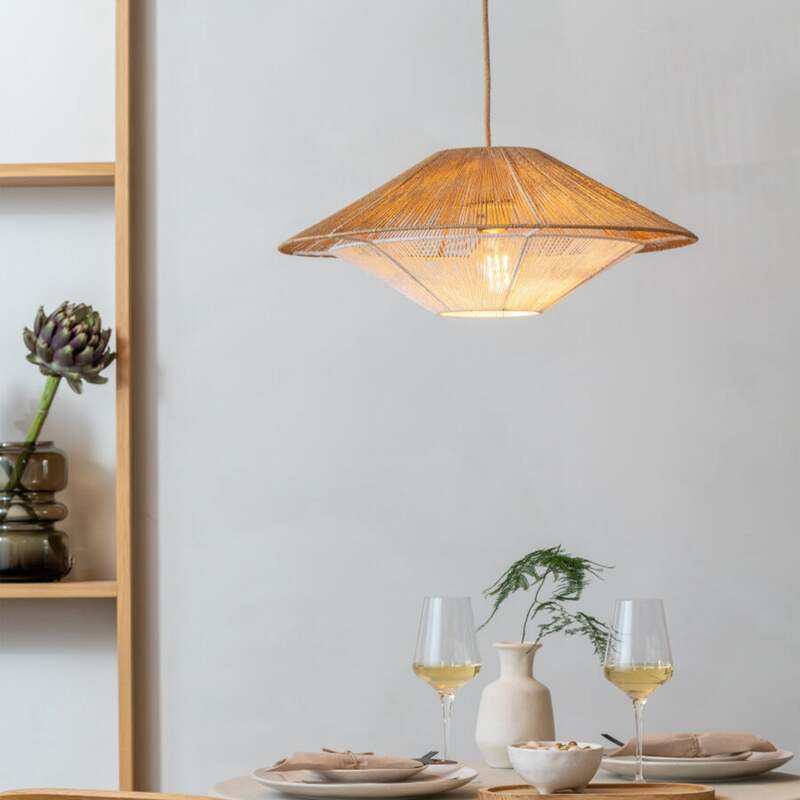 Good & Mojo Hängelampe Hängeleuchte Lumbini LED Pendelleuchte Lampe natur Ø50cm - 8716248101097