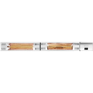 C-Ware Silva IR-Kurzwellenstrahler 1500W Heizstrahler Strahler Silber IP54 129x1053mm