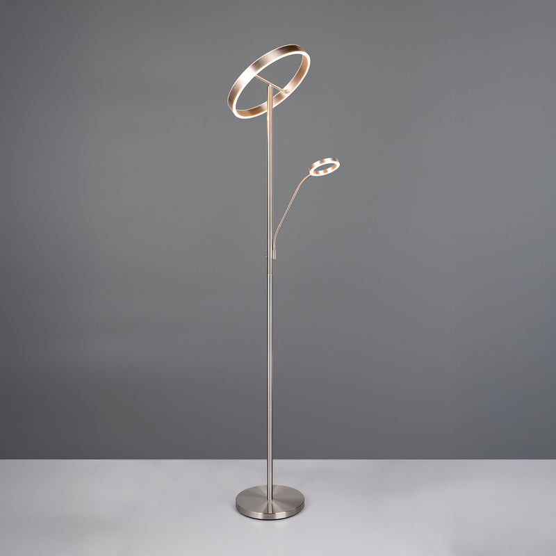 TRIO LIGHTING LED Stehlampe Leuchte Willis nickel Metall CCT Dimmer 180 cm288 - 4017807618129