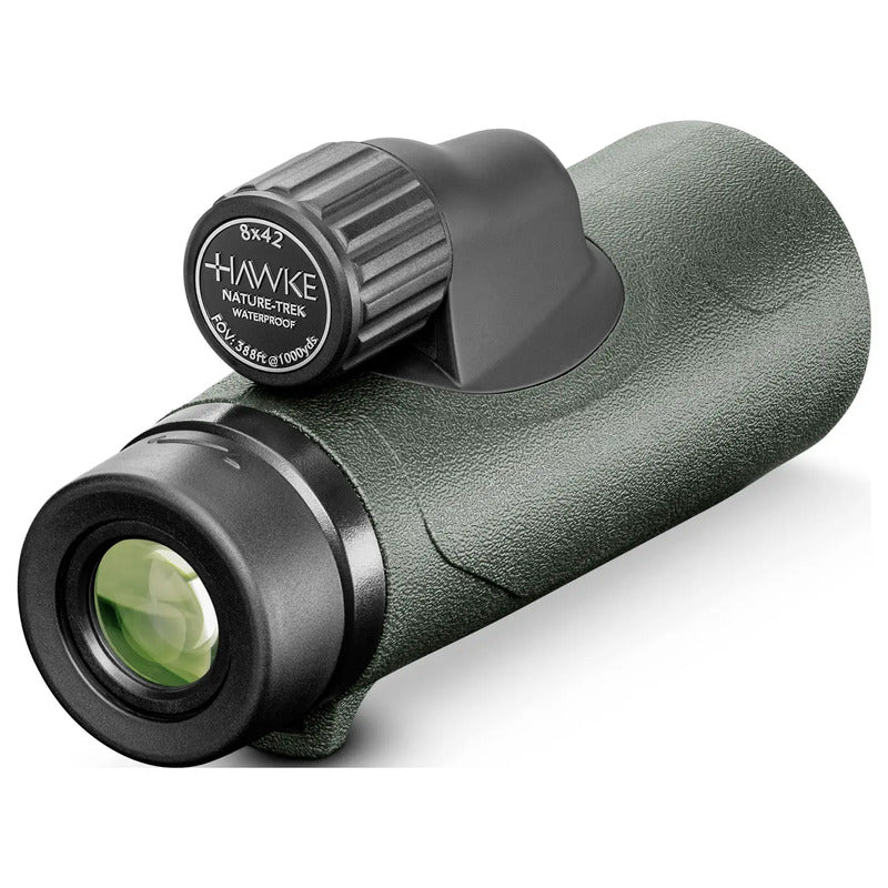 Hawke Monokular Nature-Trek 8x42 Optik Fernglas Grün 315g 143mm für - 5054492352203