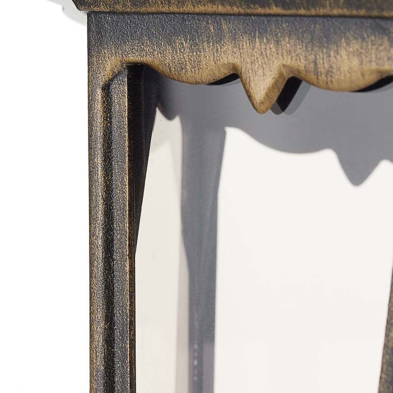 Orion Außenwandleuchte Puchberg LED Wandleuchte Gartenlampe schwarz-gold 45cm - 9003090174218