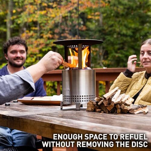 Solo Stove Mesa XL Wärmeverteiler Edelstahl Wärmeabstrahler mit 3 Füßen 15,3cm - 0850046336959