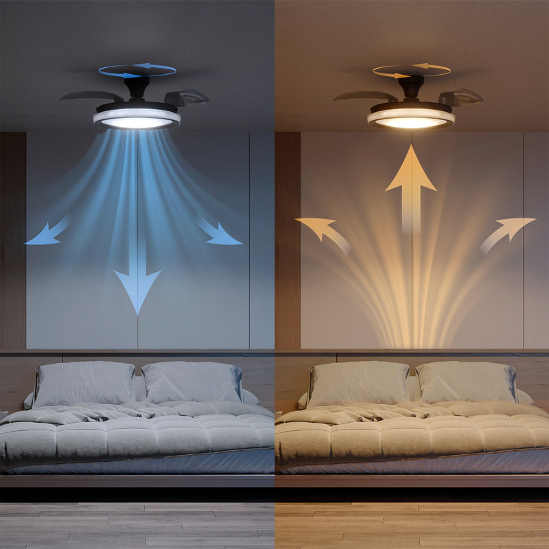 Philips Deckenventilator Bliss schwarz/weiß DC leise dimmbar 106cm für Räume - 0000010056404