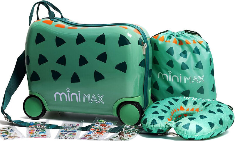 MiniMax Aerolite Kinderkoffer Trolley Rollkoffer Dinosaurier 29L 4 Rollen Bag - 5038230168622