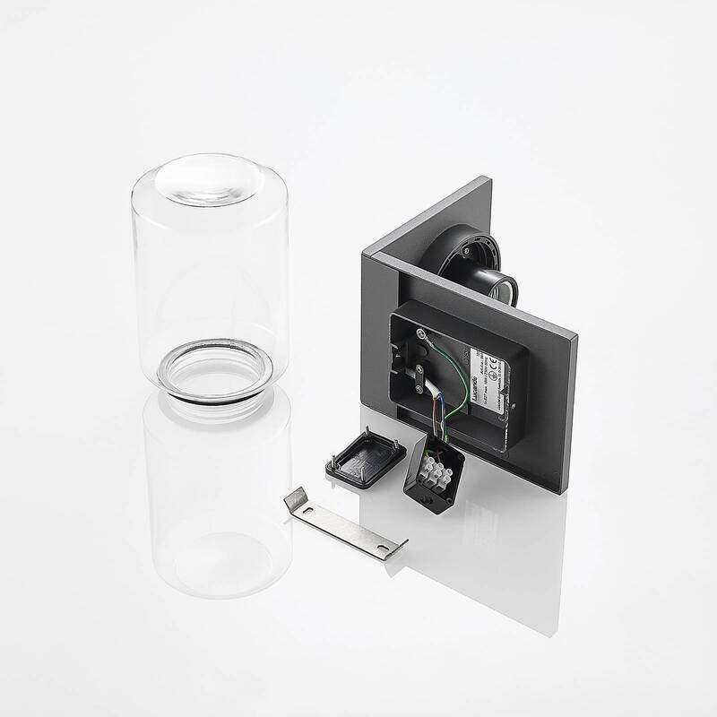 Lucande Semka Außenwandleuchte Wandleuchte Wandleuchte Lampe Leuchte dunkelgrau - 4251096594034