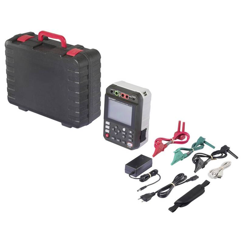 Voltcraft Isolationsmessgerät ET-400 2500V 2,5 TΩ USB CAT IV 600V schwarz - 4064161477534