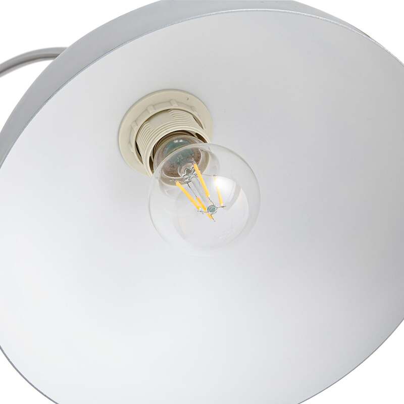 Lindby Stehleuchte Tonka Stehlampe LED E27 chromfarben grau 185cm - 4255830910753