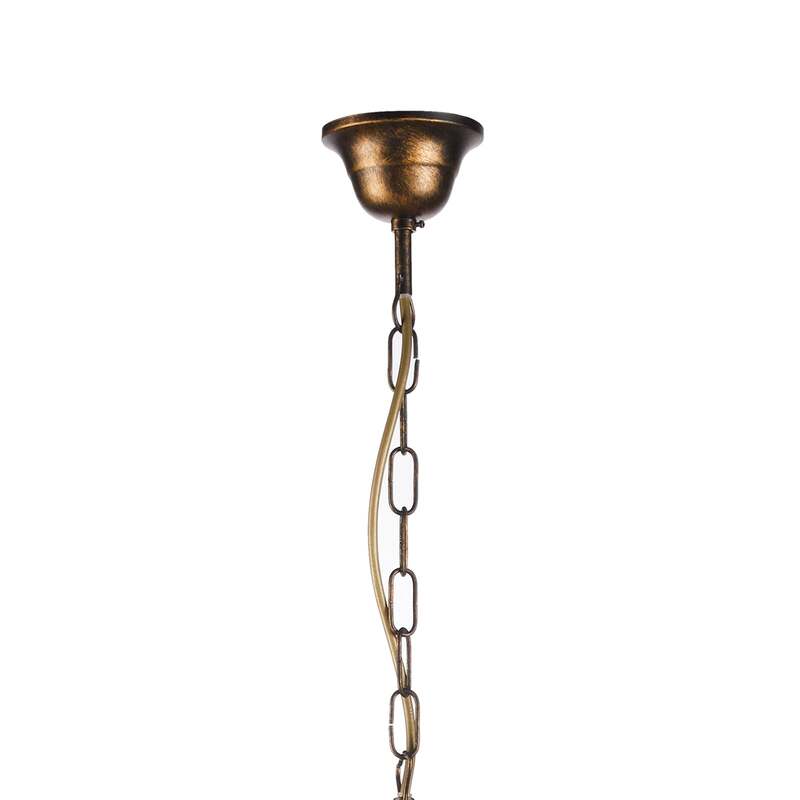 Kronleuchter Delia bronzefarben 5-flammig Ø 68 cm Deckenlampe Deckenleuchte Spot - 8030626545496
