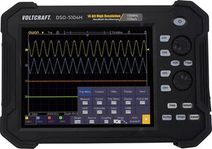 B-Ware VOLTCRAFT Hand-Oszilloskop 100 MHz 4-Kanal 1 GSa/s 40Mpts 14Bit Digital-Speicher