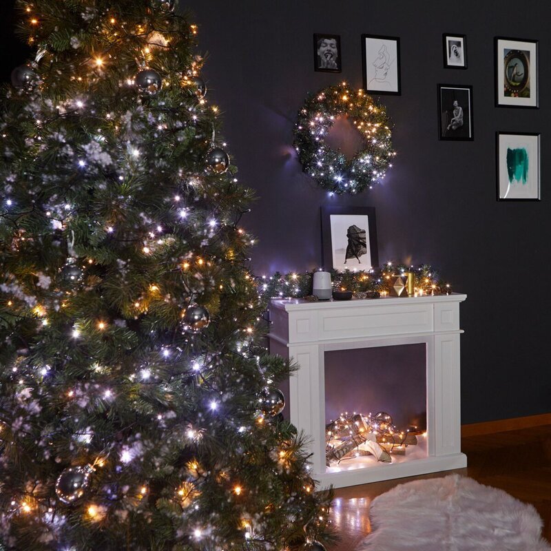 Twinkly LED Lichterkette 250er mit WLAN und Appsteuerung warmweiß kaltweiß - 8056326671402