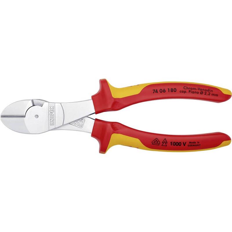 Knipex Kraftseitenschneider 180mm Zange Mehrkomponentenhülle 1000V VDE Werkzeug - 4003773022985
