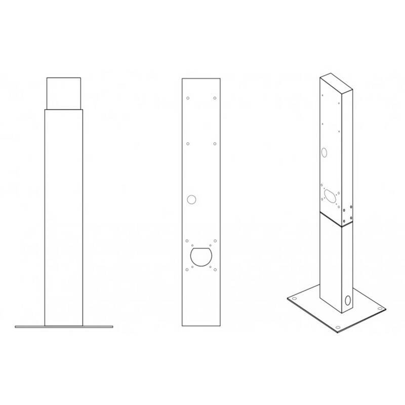 Green Cell eMobility Standfuß Typ 2 GC EV Stand stabiler Montagepfosten 149cm - 5907813968051
