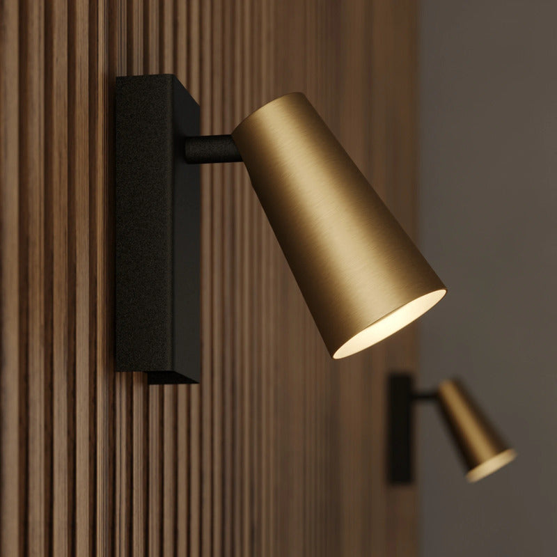 Lucande Strahler Wandleuchte Angelina Wandlampe messing gold Metall GU10 - 9624851