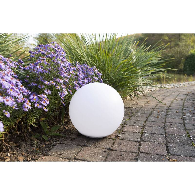 Heitronic Solar-Dekoleuchte Globo 37234 Solarkugel LED 0.4W Weiß Beleuchtung - 4002940372342