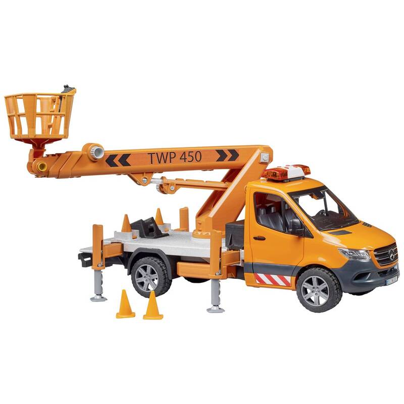 Bruder 02679 Mercedes Benz Sprinter Arbeitsbühne mit Light und Sound Modul - 4001702026790