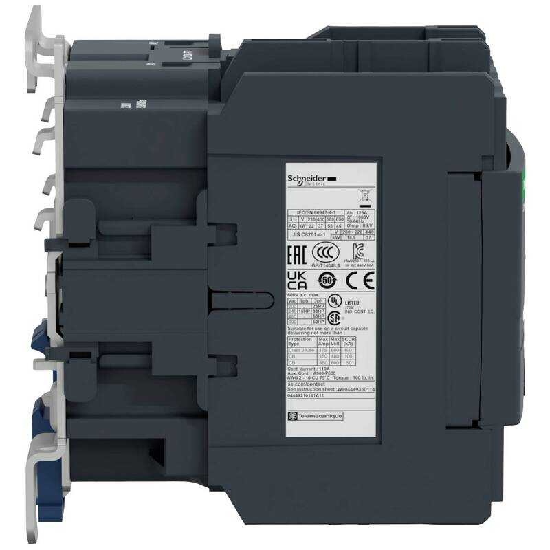 Schneider Electric Leistungsschütz LC1D80P7 3polig 80A mit Hilfskontakt 230V - 3389110442823