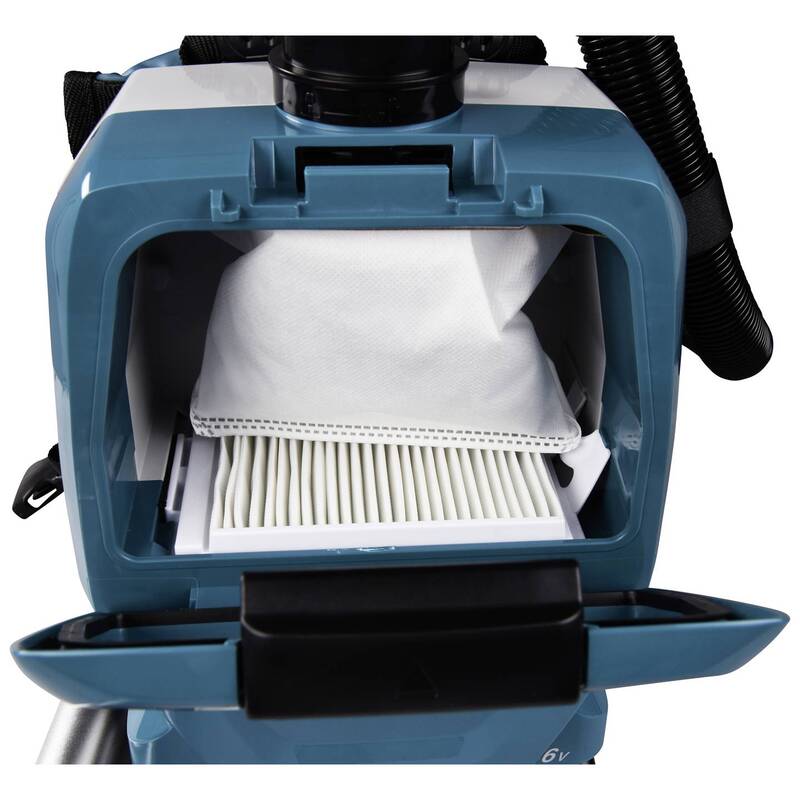 Makita Akku-Rucksackstaubsauger 2x18V akkubetrieben Staubsauger 70dB türkis - 88381870016